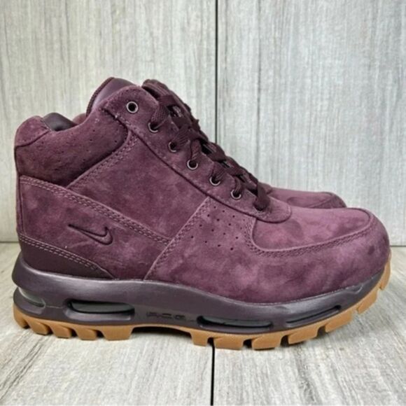 Nike Air Max Goadome ACG Suede Combat Boot Deep Burgundy Womens Size 7.5 Mens 6 - Picture 1 of 10